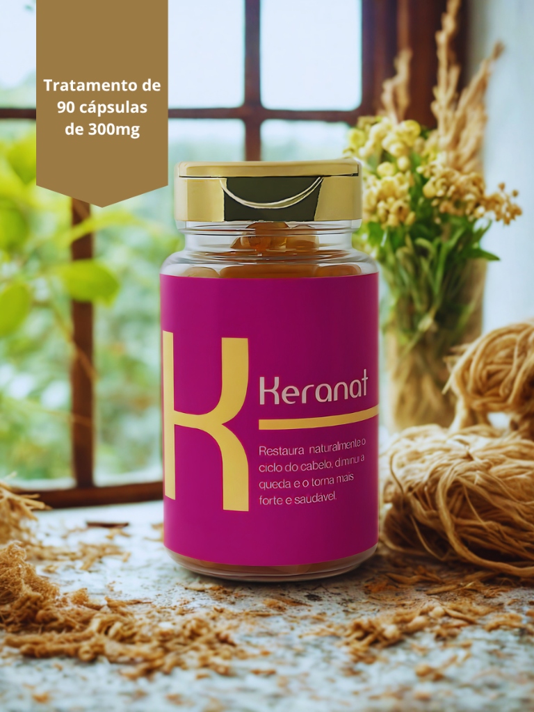 Keranat 300mg 90 cápsulas rótulo dourado